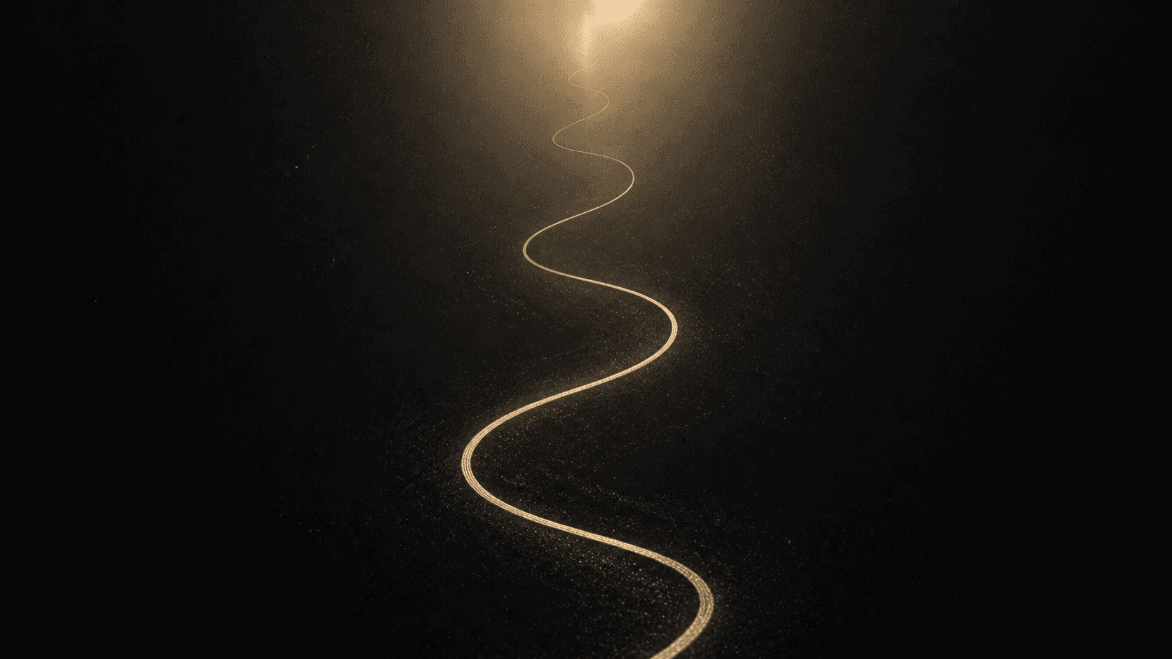 Caviro pricing — a single gold thread spiraling upward toward soft light